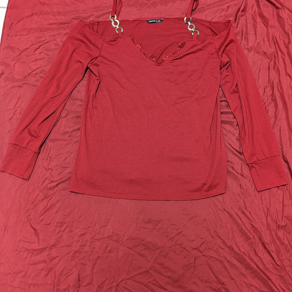 Extra Large Noracora Red Women's Top